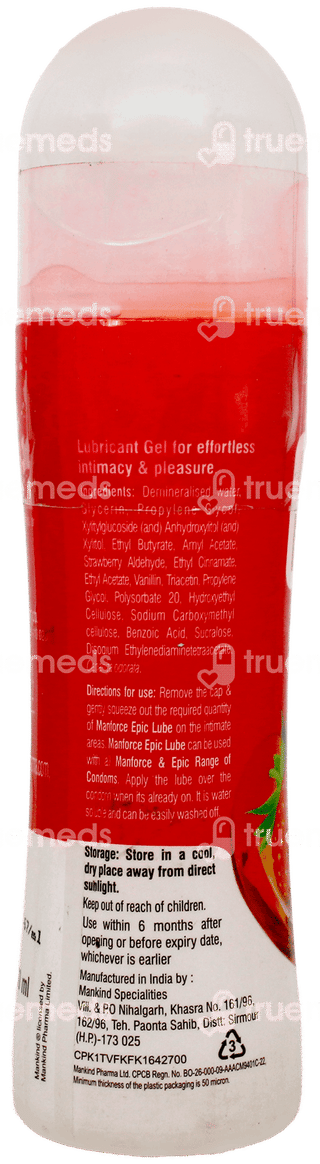 Manforce Epic Strawberry Flavour Lube 60Ml